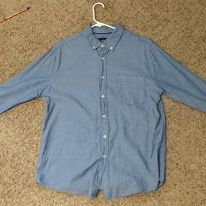Nice cotton modern fit long sleeve button up shirt